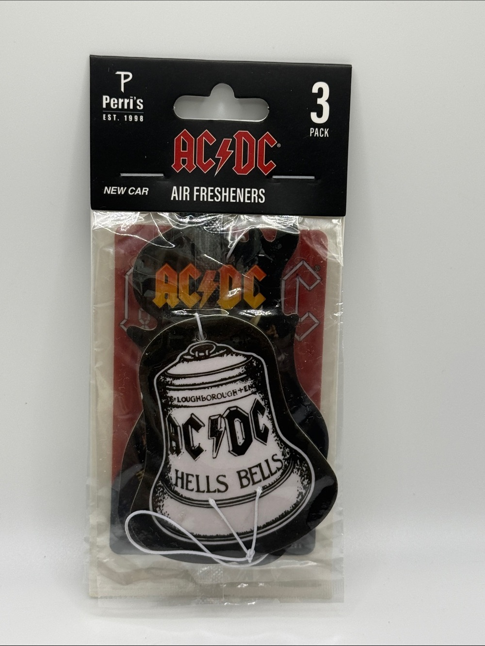 AC/DC Black White and Red Hells Bells Air Freshener 3 Pack